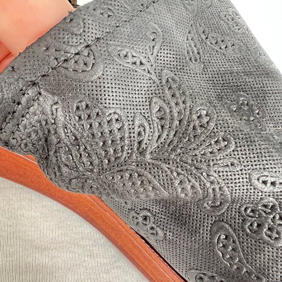 Miz Mooz Guava Black Leather Sandals Size 39 EU 9 US - Picture 7 of 12